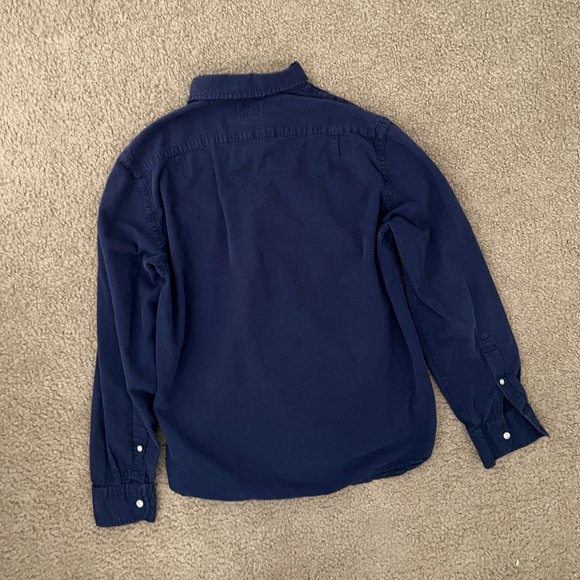 Navy Button Down - Picture 2 of 3